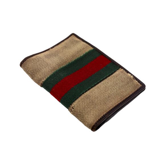 🔴 Gucci Pocket Organizer Wallet - Signature Web - Picture 3 of 7